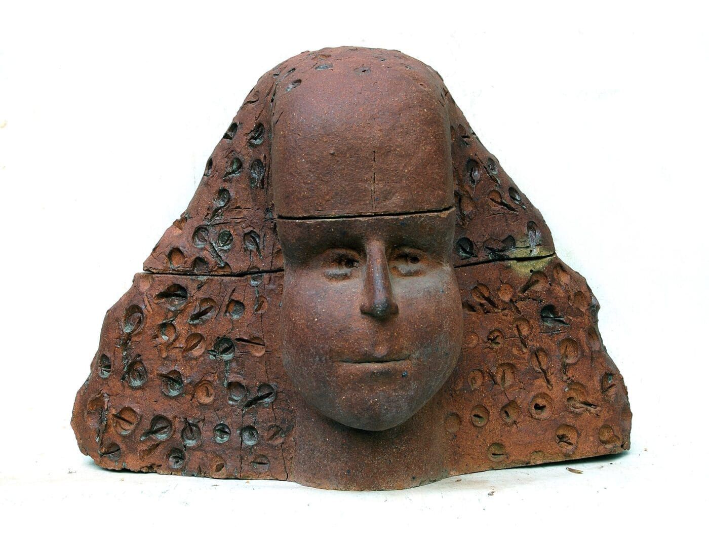 High temperature fired ceramic artwork by Luis Mandiola, contemporary fired ceramic piece