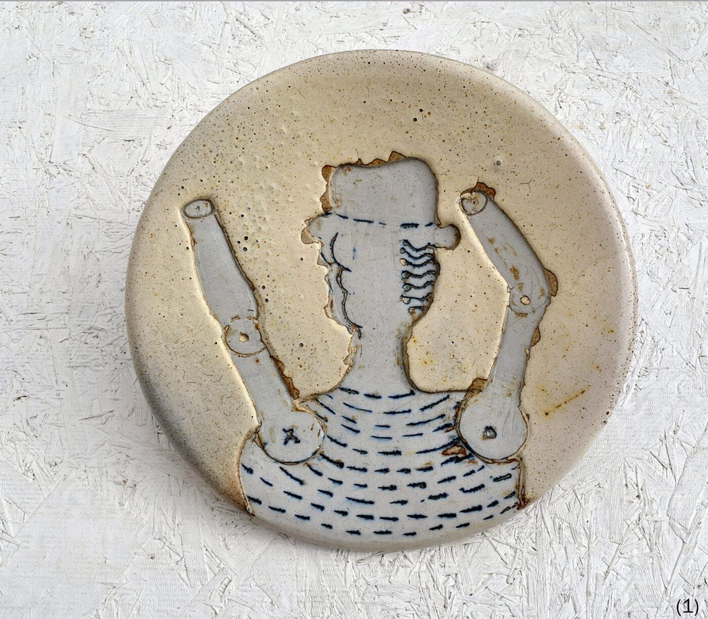 Ceramic and porcelain sculpture by Luis Mandiola, contemporary mixed ceramic and porcelain artwork